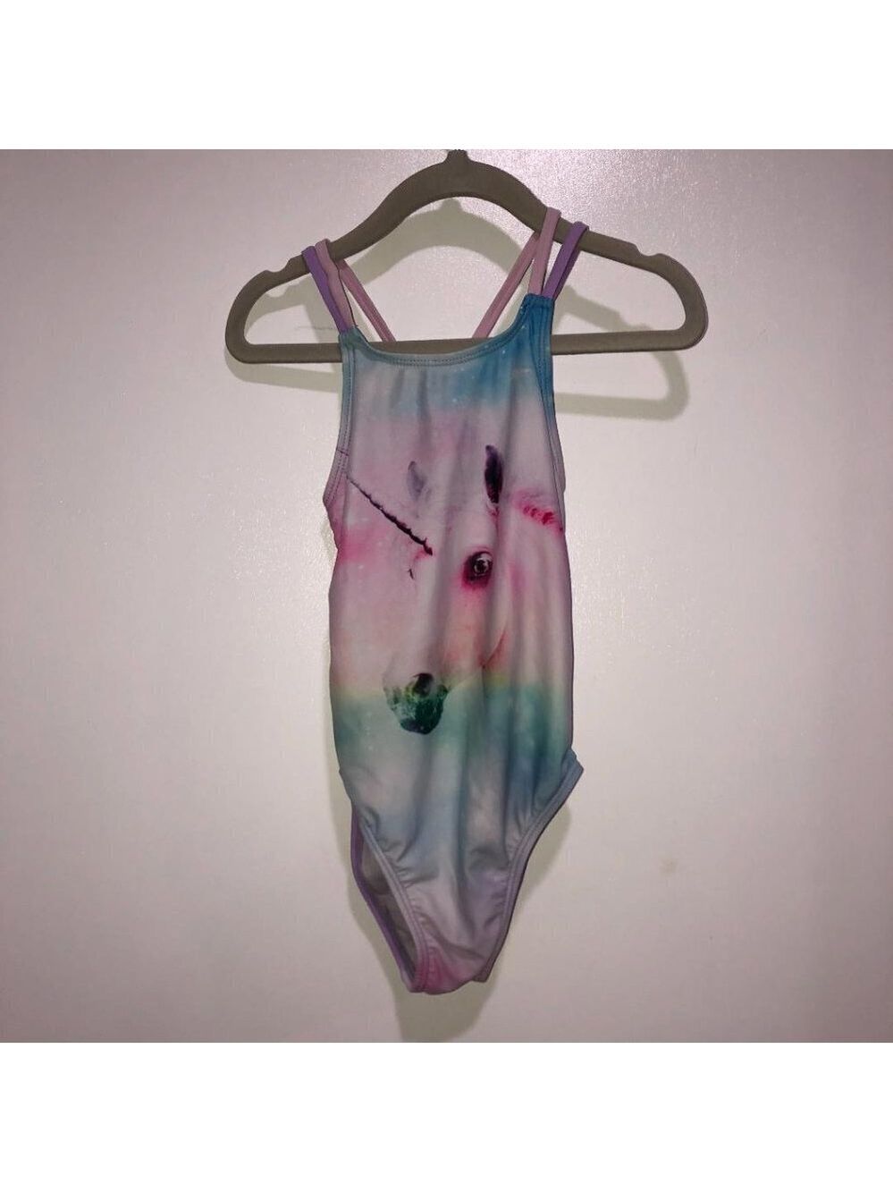 𝅺5 for $10 Girl's Place Unicorn one piece bathing suit Size XS